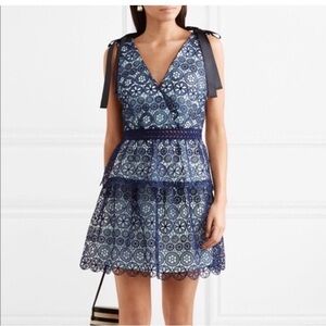 Self-Portrait floral mini dress